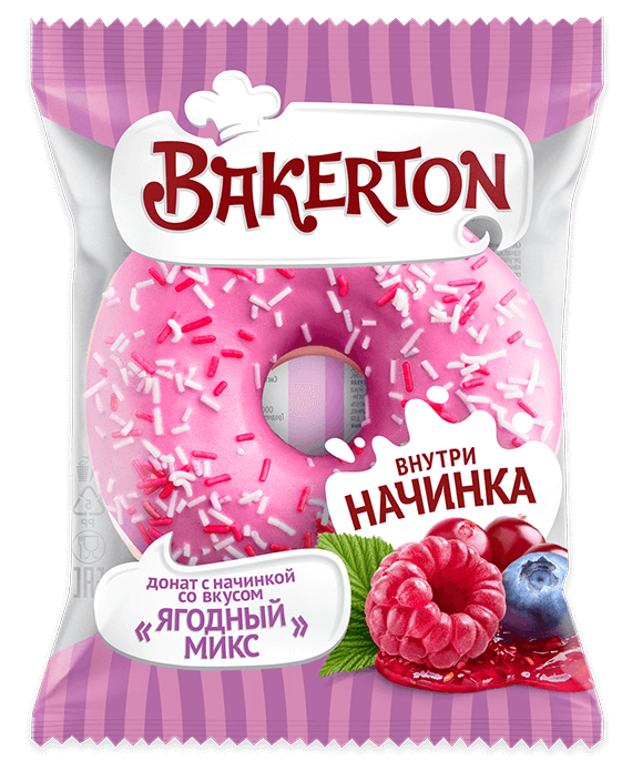 Донат «ягодный микс»